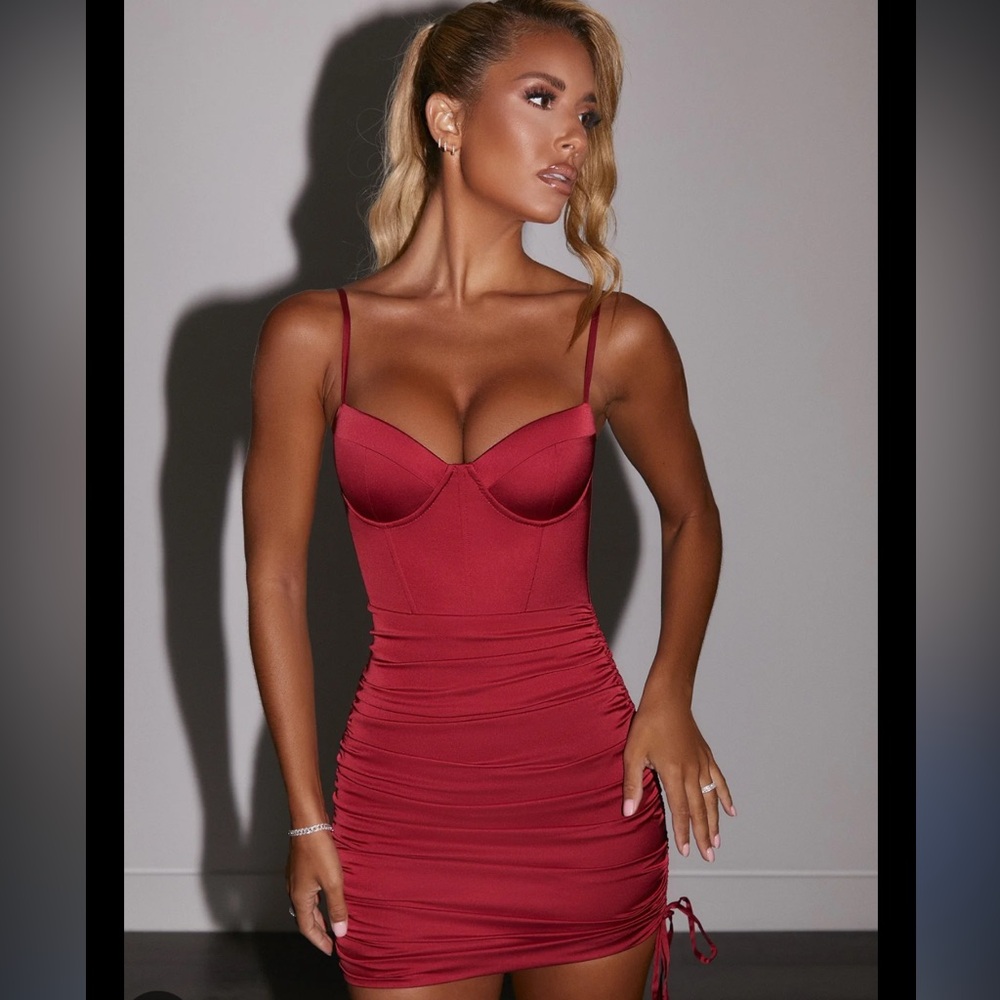 Satin mini dress in size US 4/ UK 8. Worn once.